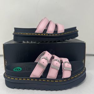 Dr Marten Blair Slides pink straps